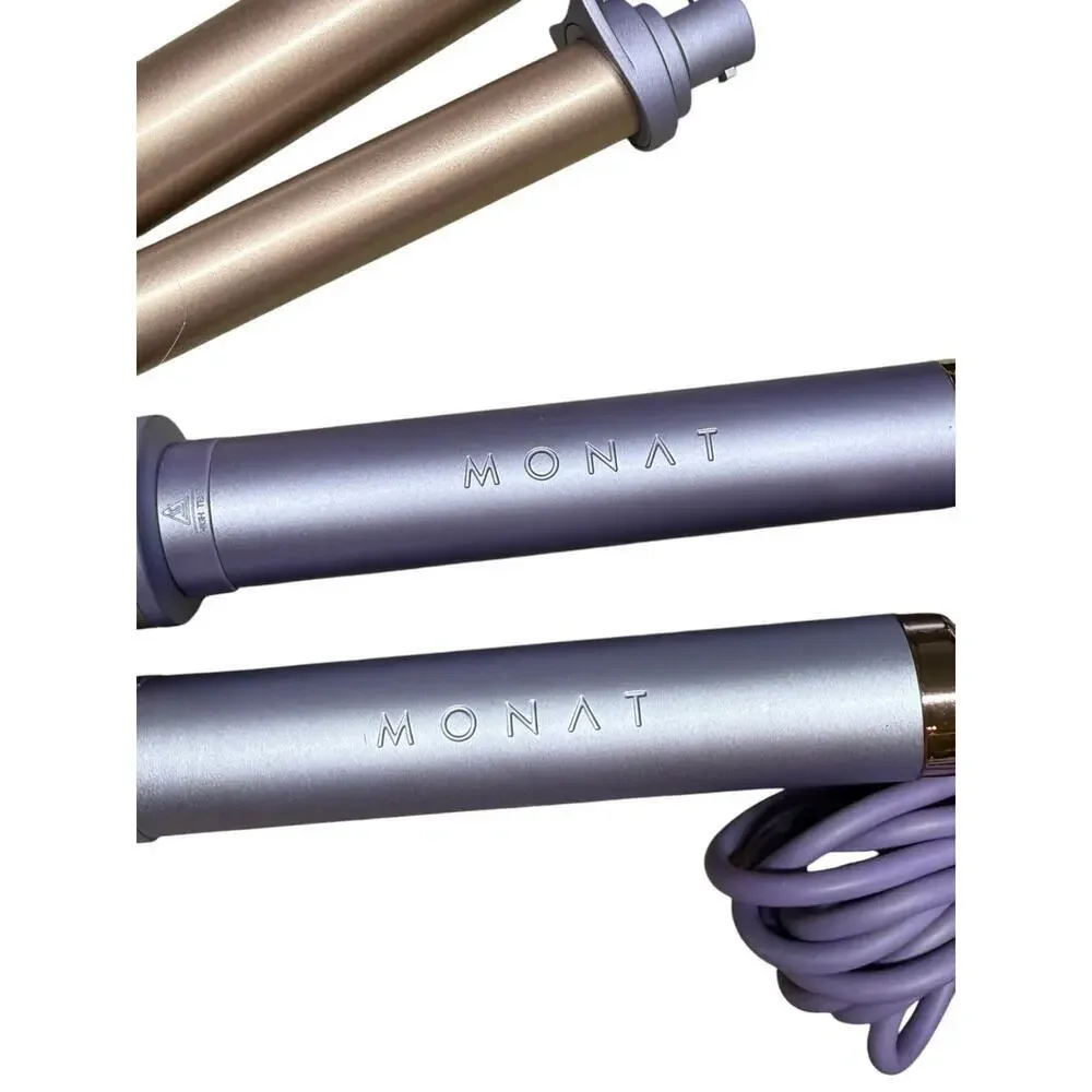 Monat Interchangeable Thermal Blowout Brush + Endless Curls Styling Wand Set